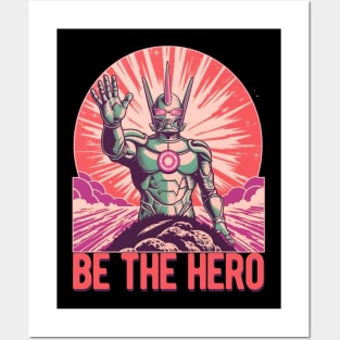 Ultraman "Be The Hero" Propaganda Retro Style Posters and Art